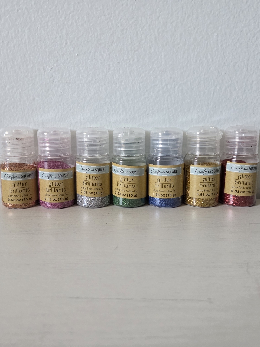 NEW Lot Crafter's Square - Glitter - Ultra Fine - Multi Colors - 15 Grams Each
